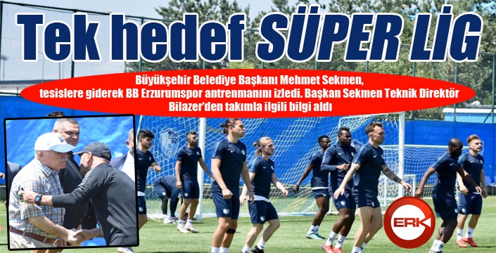 Başkan Sekmen tesislerde mesajı verdi: Tek hedef yeniden Süper lig...
