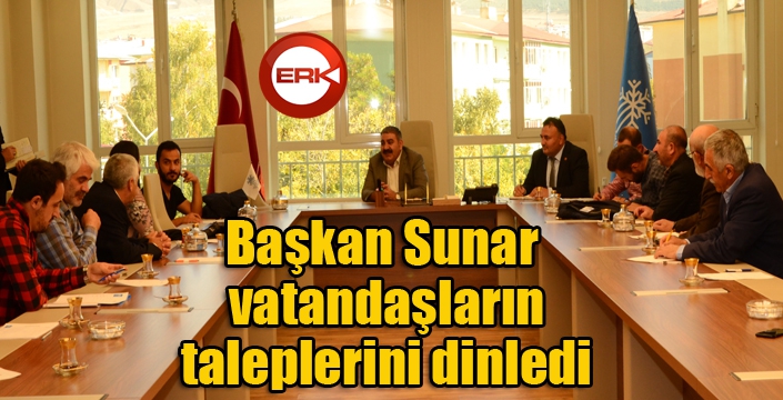 Başkan Sunar, Halk Gününde vatandaşları ağırladı