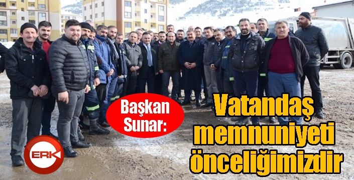 Başkan Sunar: “Meselemiz gönül yapmaktır, vatandaş memnuniyeti önceliğimizdir”