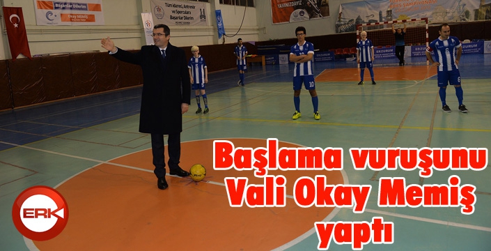 Başlama vuruşunu Vali Okay Memiş yaptı