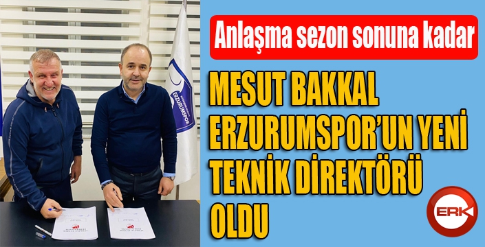 BB Erzurumspor’da Mesut Bakkal dönemi