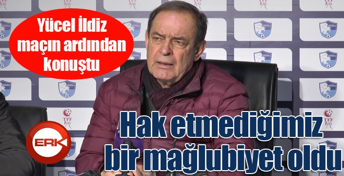 BB Erzurumspor Teknik Direktörü Yücel İldiz: 