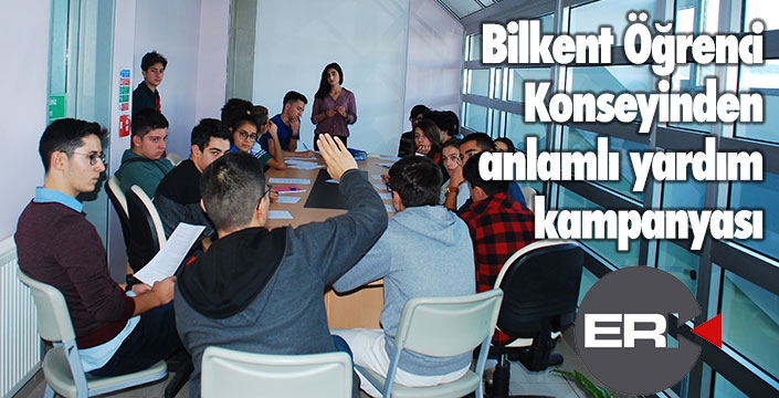 Bilkent Öğrenci Konseyinden anlamlı yardım kampanyası