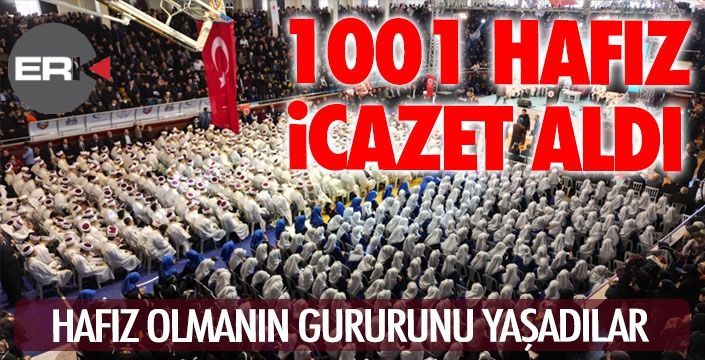 Bin bir hafız için icazet merasimi düzenlendi  