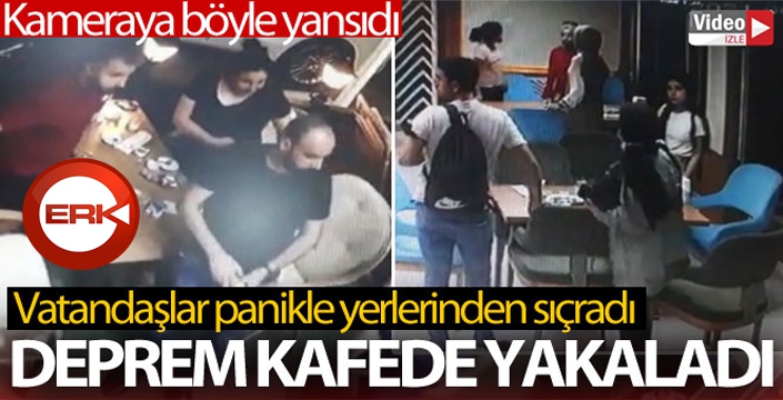 Bingöl'deki deprem güvenlik kameralarına yansıdı