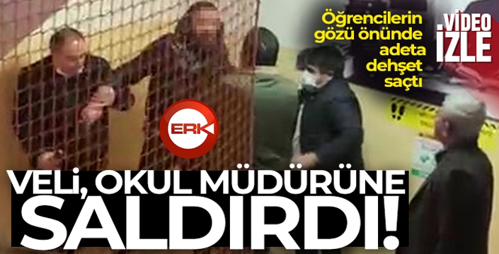 Bir veli okul müdürüne saldırdı