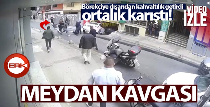 Börekçiye dışarıdan kahvaltılık getirdi, ortalık karıştı!