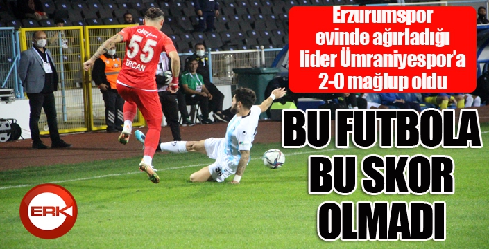 Bu futbola bu skor olmadı...