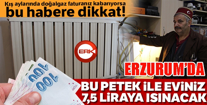 Bu petek ile eviniz 7.5 liraya ısınacak