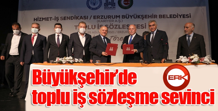 Büyükşehir’de toplu iş sözleşme sevinci