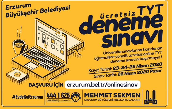 Büyükşehir’den deneme sınavı