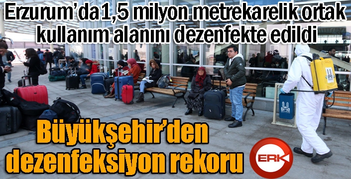 Büyükşehir’den dezenfeksiyon rekoru