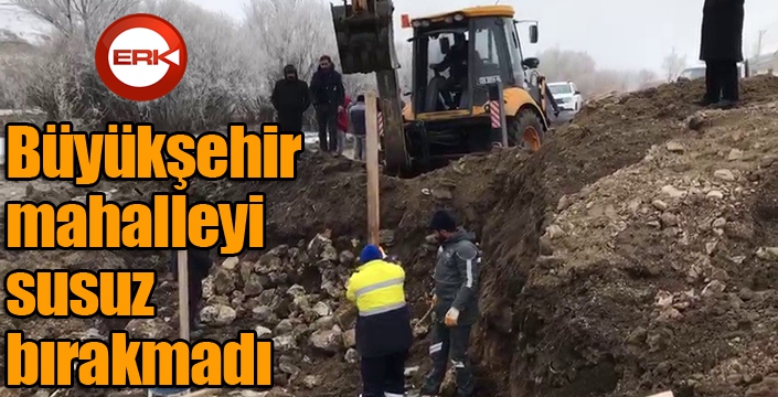 Büyükşehir mahalleyi susuz bırakmadı