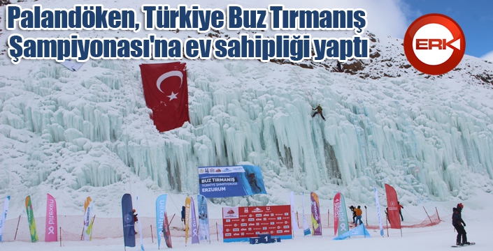 Buz duvarı Türkiye Buz Tırmanış Şampiyonası'na ev sahipliği yaptı