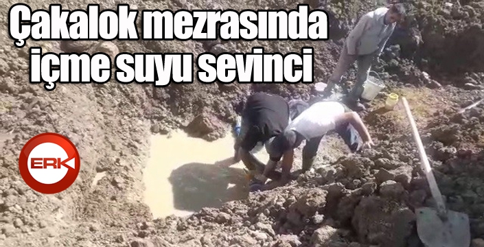 Çakalok mezrasında içme suyu sevinci