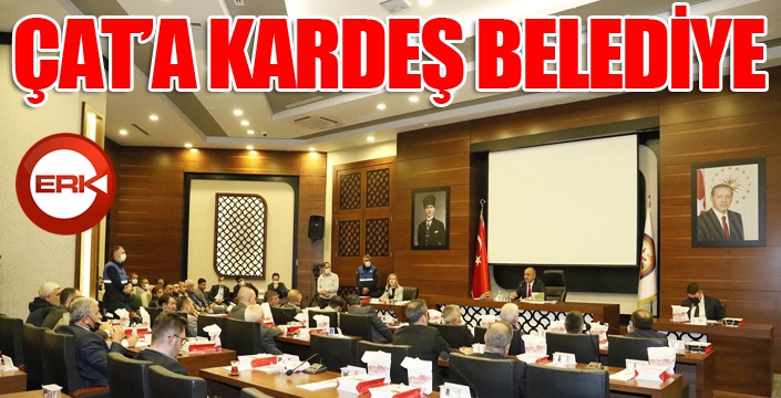 Çat'a kardeş belediye...