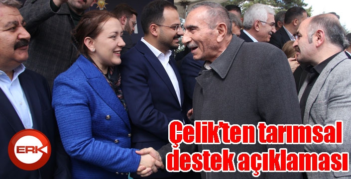 Çelik’ten tarımsal destek açıklaması