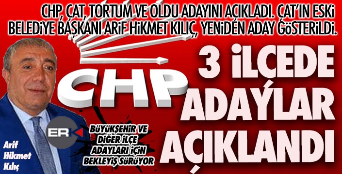 CHP’de 3 ilçe adayı belli oldu… Arif Hikmet Kılıç yeniden aday