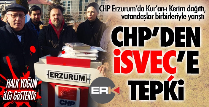 CHP'den İsveç'e anlamlı tepki!