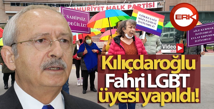 CHP lideri Kılıçdaroğlu, Fahri LGBT üyesi yapıldı