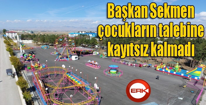 Çocuklar istedi, Başkan Sekmen yaptı