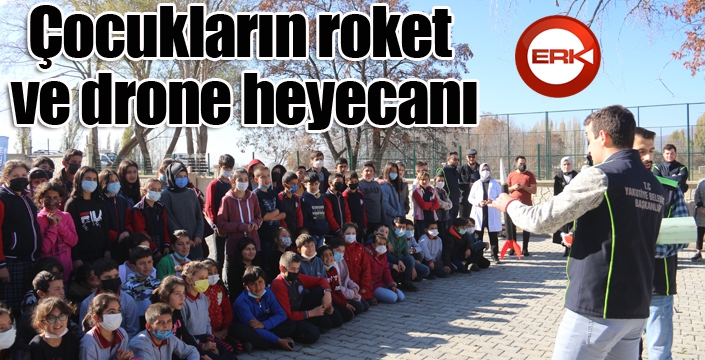 Çocukların roket ve drone heyecanı