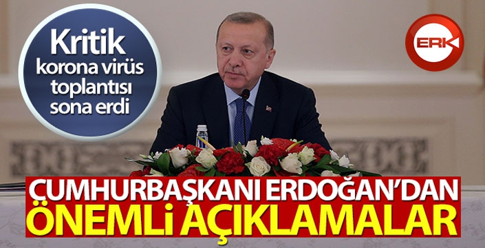 Cumhurbaşkanı Erdoğan'dan önemli açıklamalar