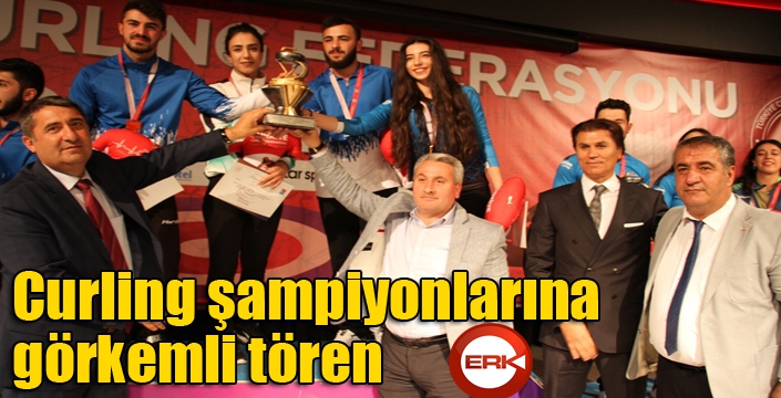 Curling şampiyonlarına görkemli tören 