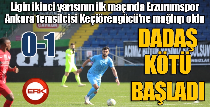 Dadaş, mağlubiyetle başladı...