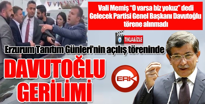 Davutoğlu gerilimi...