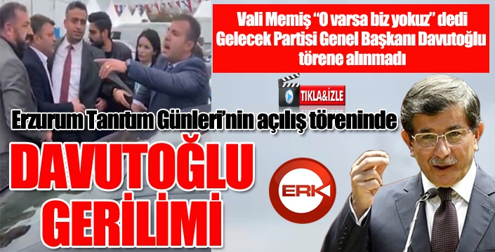 Davutoğlu gerilimi...