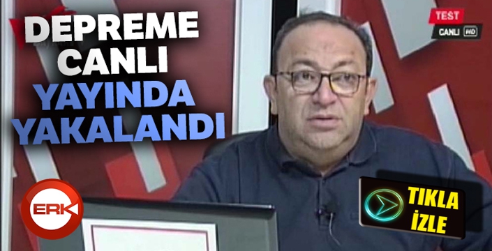 Depreme canlı yayında yakalandı