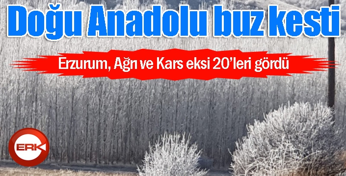 Doğu Anadolu buz kesti: Erzurum, Ağrı ve Kars eksi 20’leri gördü