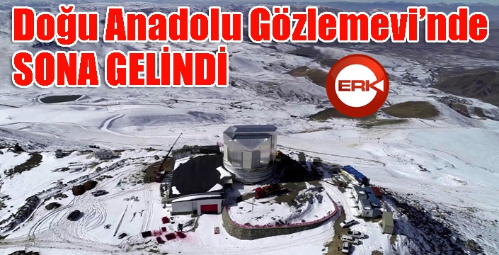 Doğu Anadolu Gözlemevinde çalışmalar devam ediyor