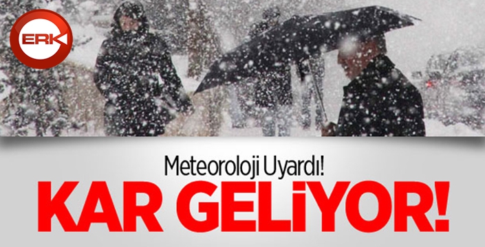 Doğu Anadolu için kar yağışı uyarısı
