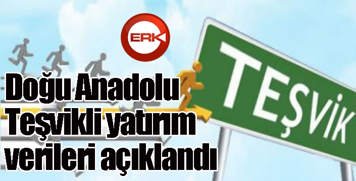 Doğu Anadolu Teşvikli yatırım verileri açıklandı