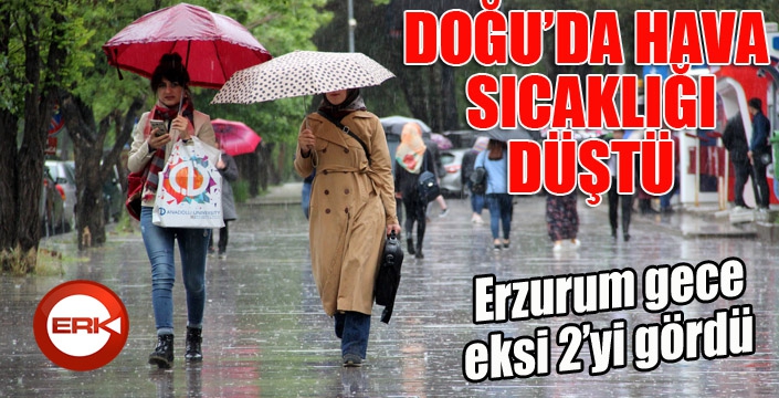 Doğu’da hava sıcaklığı düştü