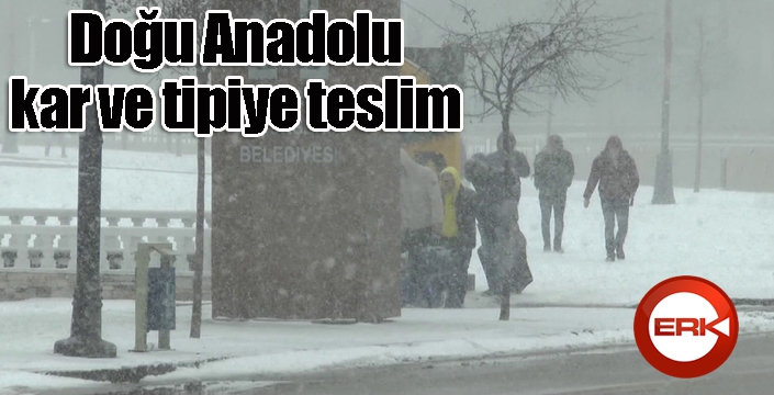  Doğu kar ve tipiye teslim