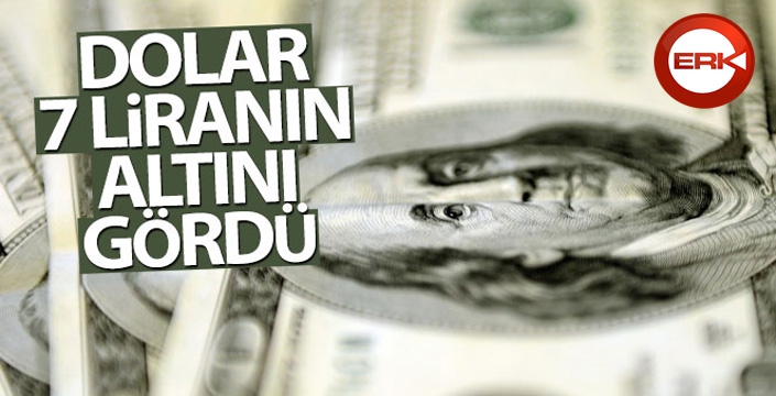 Dolar 7 liranın altını gördü