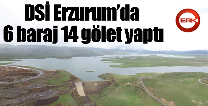 DSİ Erzurum’da 6 baraj 14 gölet yaptı