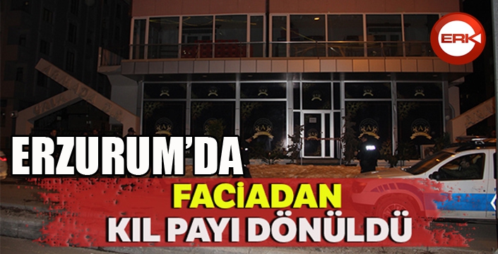 Düğün salonunda faciadan kıl payı dönüldü