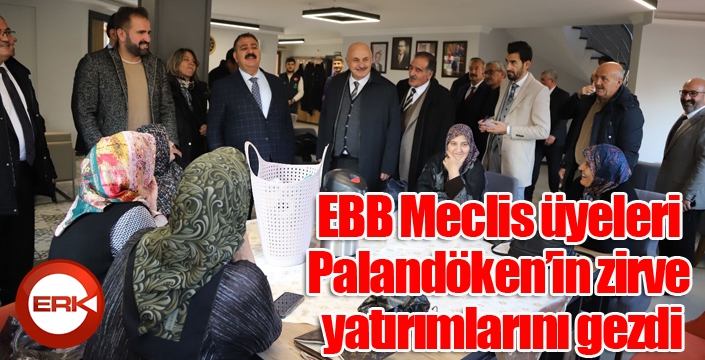 EBB Meclis üyeleri Palandöken’in zirve yatırımlarını gezdi