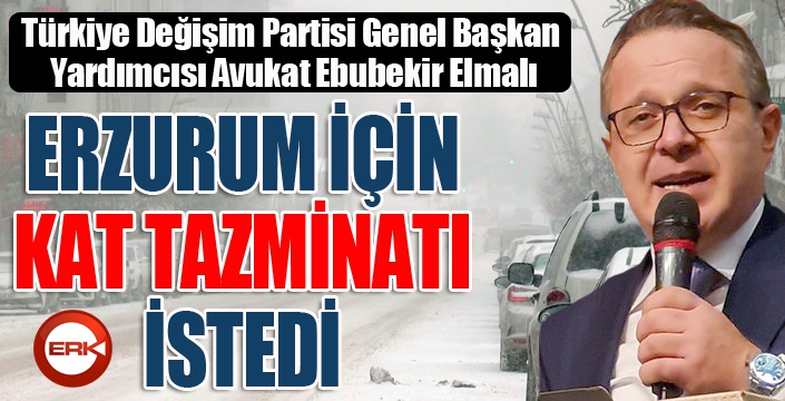 Elmalı, Erzurum için kar tazminatı istedi...