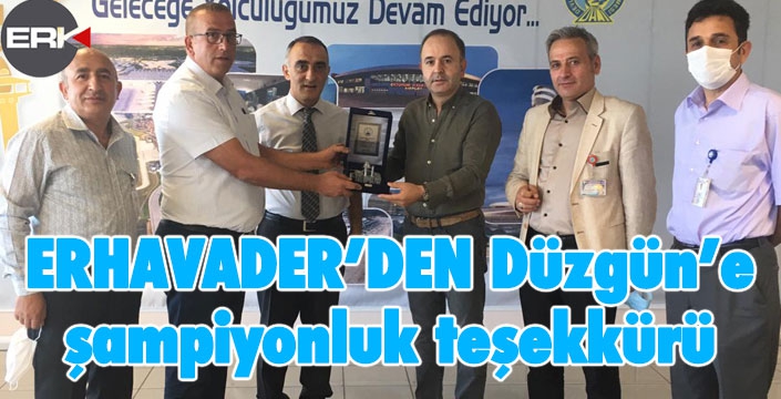 ERHAVADER'den Ömer Düzgün'e şampiyonluk teşekkürü