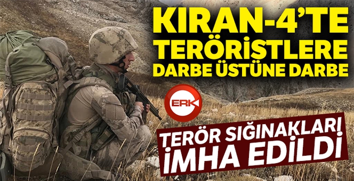 Erzincan'da terör sığınak ve barınakları imha edildi