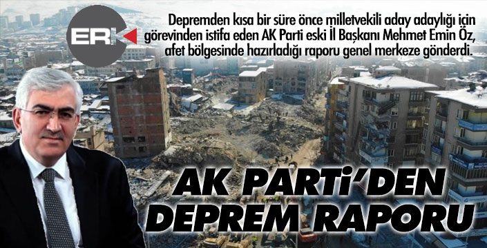 Erzurum AK Parti hasarı raporlaştırdı 