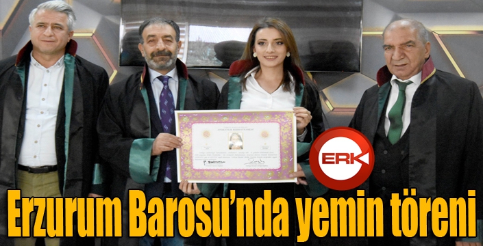 Erzurum Barosu'nda yemin töreni