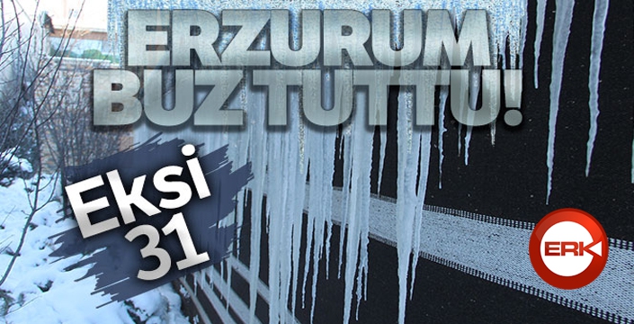 Erzurum buz tuttu: Eksi 31