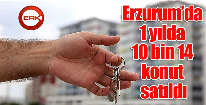 Erzurum’da 1 yılda 10 bin 14 konut satıldı