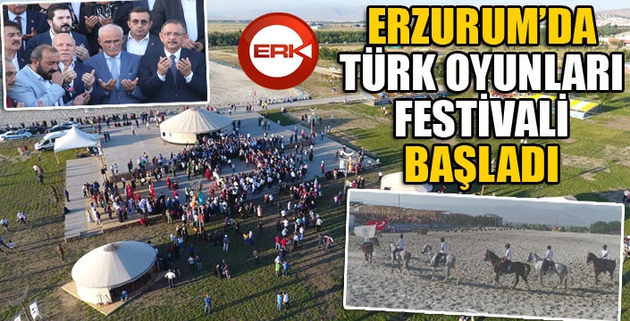 Erzurum’da “ 2.Türk Oyunları Festivali” heyecanı